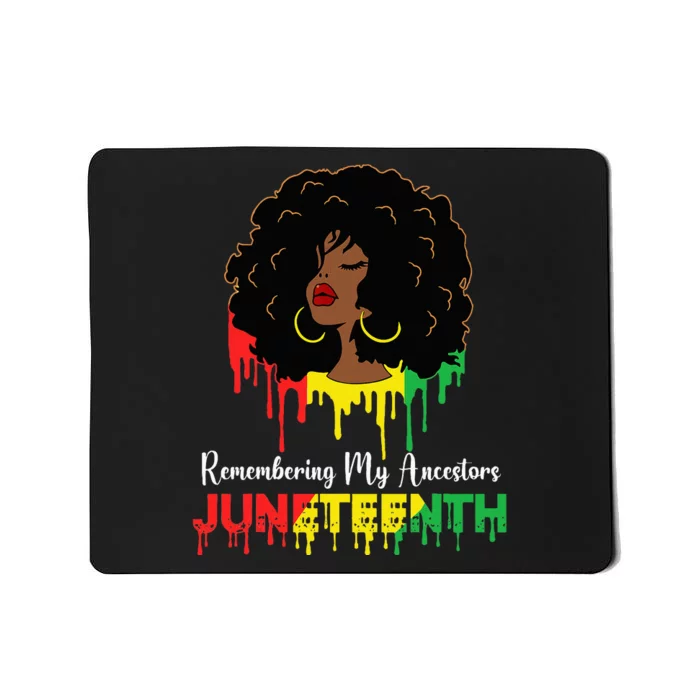 Juneteenth wo African American black Wo 1865 Mousepad