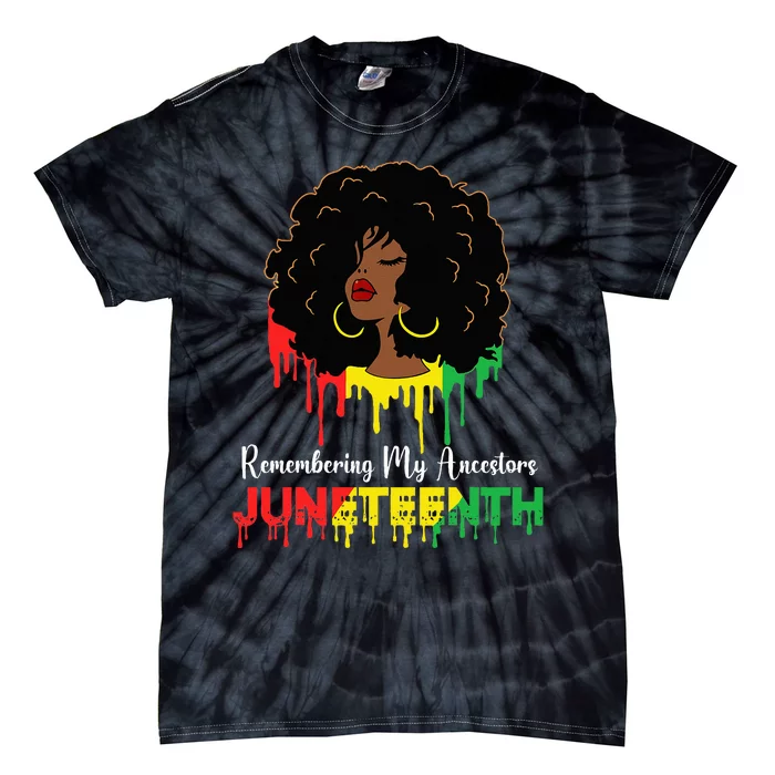 Juneteenth wo African American black Wo 1865 Tie-Dye T-Shirt