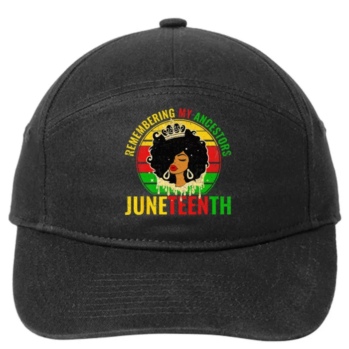 Juneteenth wo African American black Wo 1865 7-Panel Snapback Hat