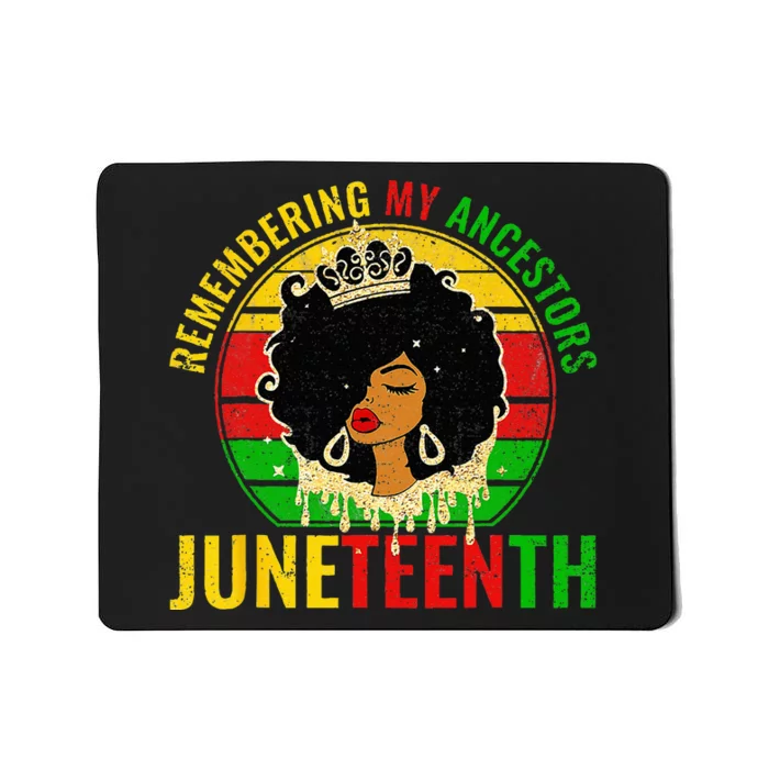 Juneteenth wo African American black Wo 1865 Mousepad