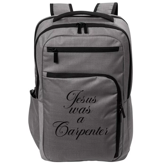 Jesus Was A Carpenter Funny Music Festival Gift Impact Tech Backpack