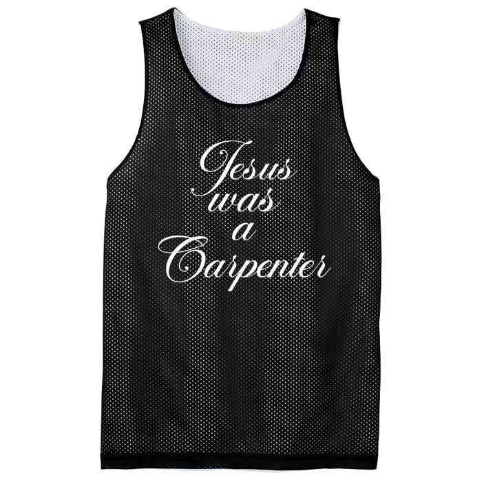 Jesus Was A Carpenter Mesh Reversible Basketball Jersey Tank