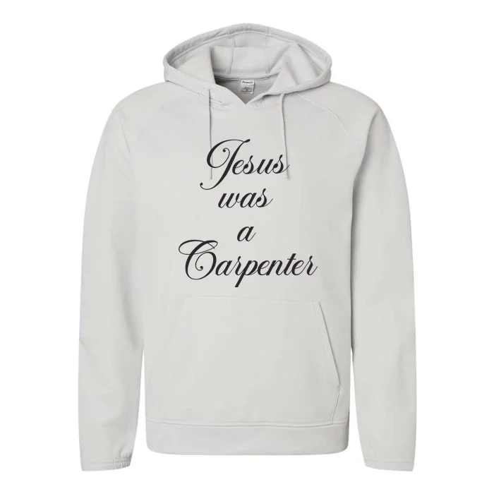 Jesus Was A Carpenter Performance Fleece Hoodie