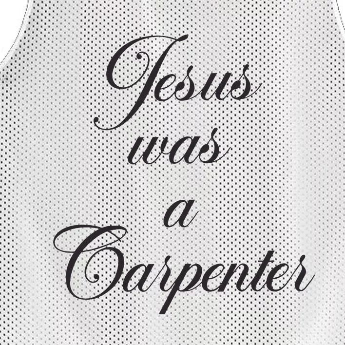 Jesus Was A Carpenter Mesh Reversible Basketball Jersey Tank