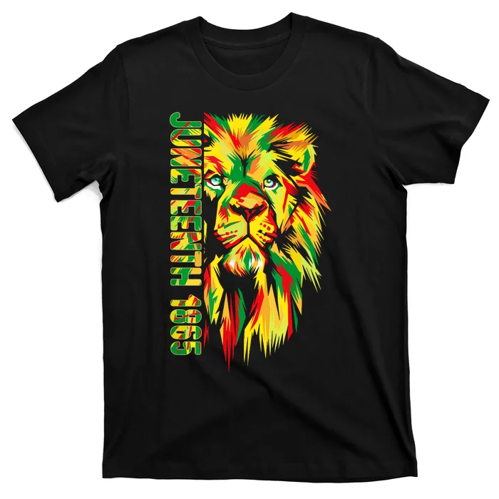 Juneteenth Women African American Black Lion 1865 King T-Shirt