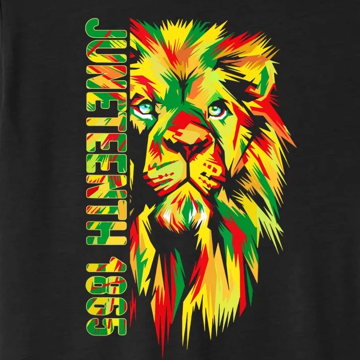 Juneteenth Women African American Black Lion 1865 King ChromaSoft Performance T-Shirt