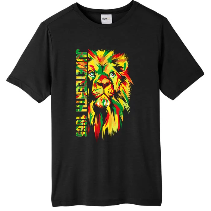 Juneteenth Women African American Black Lion 1865 King ChromaSoft Performance T-Shirt