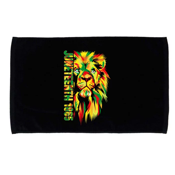 Juneteenth Women African American Black Lion 1865 King Microfiber Hand Towel