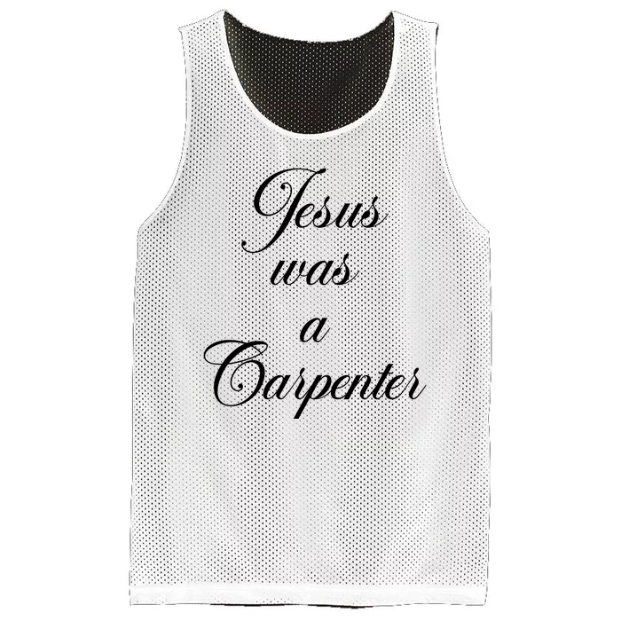 Jesus Was A Carpenter Mesh Reversible Basketball Jersey Tank