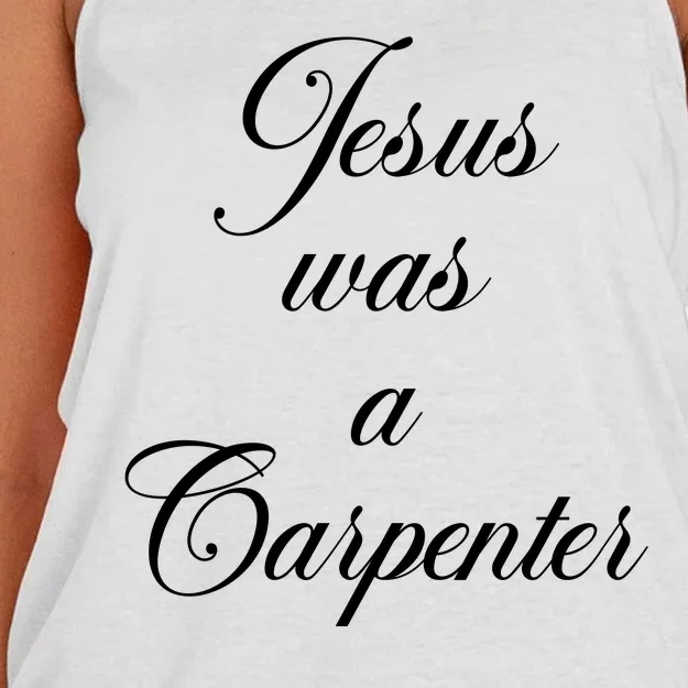 Jesus Was A Carpenter Women's Knotted Racerback Tank