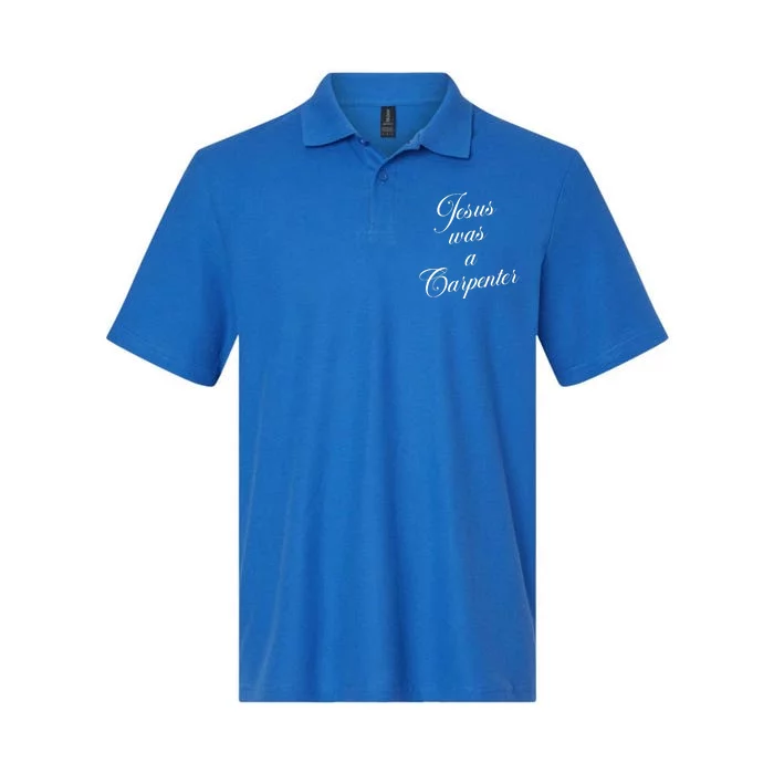 Jesus Was A Carpenter Softstyle Adult Sport Polo