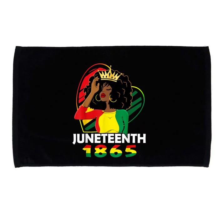 Juneteenth Women African American Black Women Queen Microfiber Hand Towel