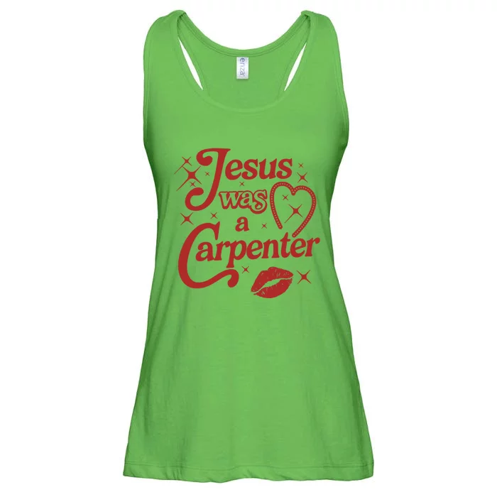 Jesus Was A Carpenter Christian Jesus Sayings Ladies Essential Flowy Tank