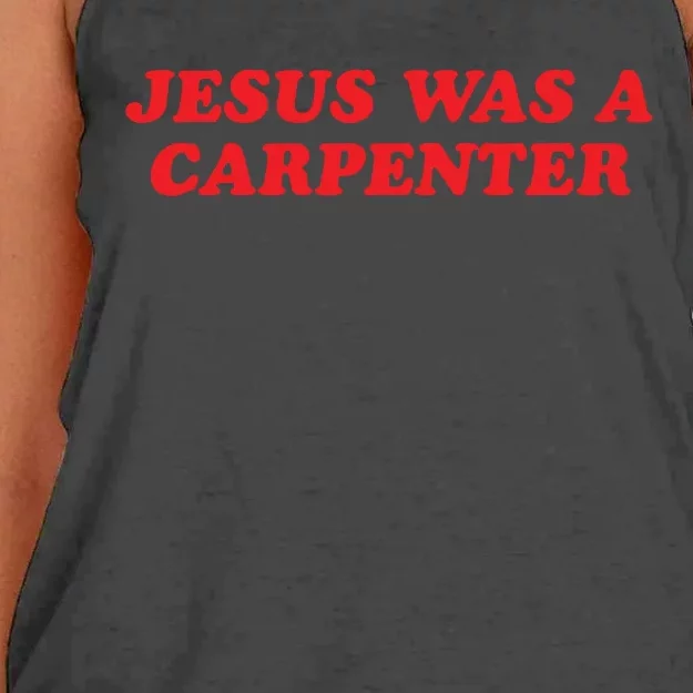 Jesus Was A Carpenter Women's Knotted Racerback Tank