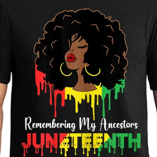 Juneteenth Women African American Black Pajama Set