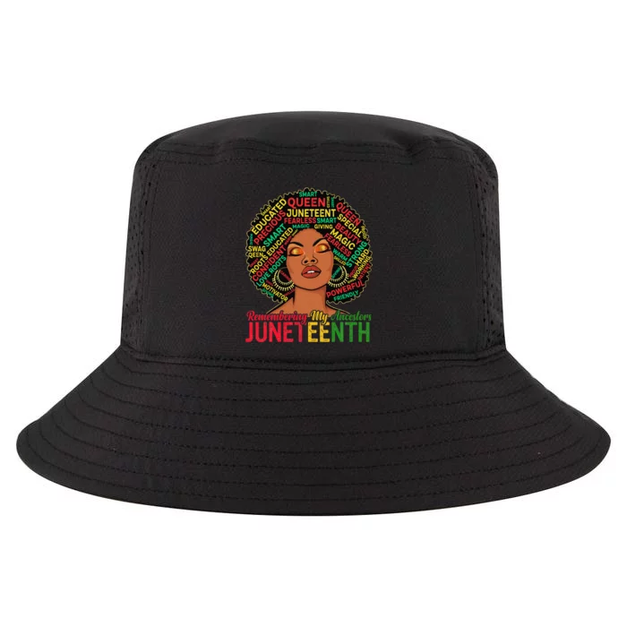 Juneteenth Wo African American Black Wo 1865 Cool Comfort Performance Bucket Hat