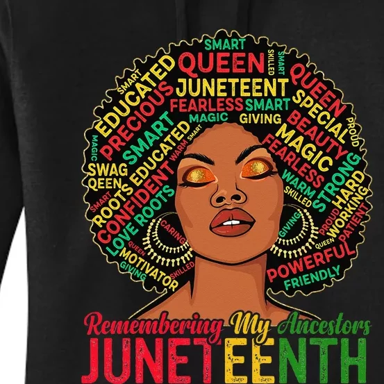 Juneteenth Wo African American Black Wo 1865 Women's Pullover Hoodie