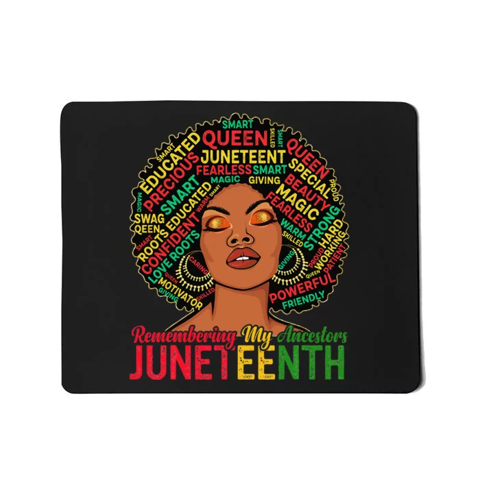 Juneteenth Wo African American Black Wo 1865 Mousepad