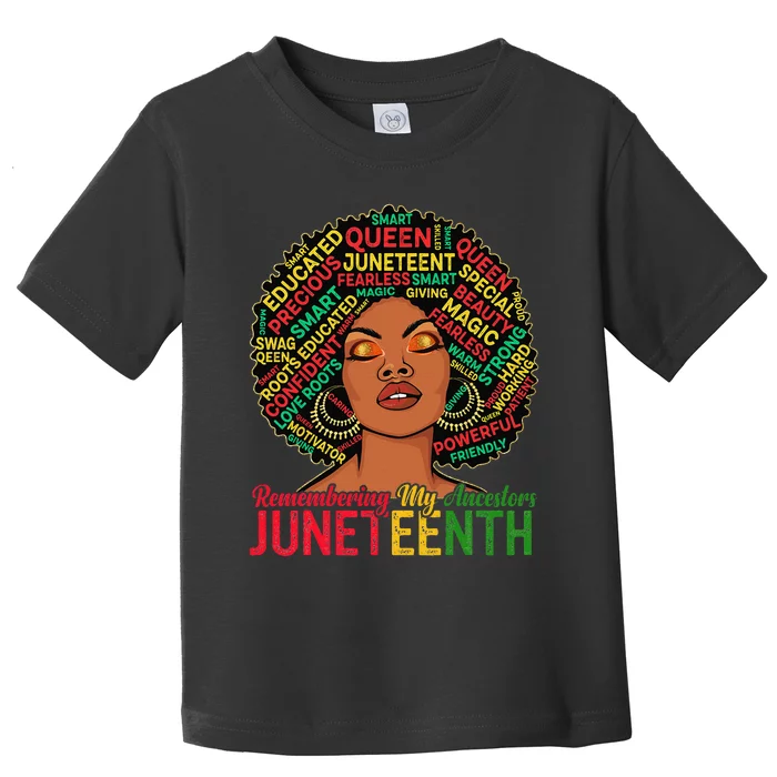 Juneteenth Wo African American Black Wo 1865 Toddler T-Shirt