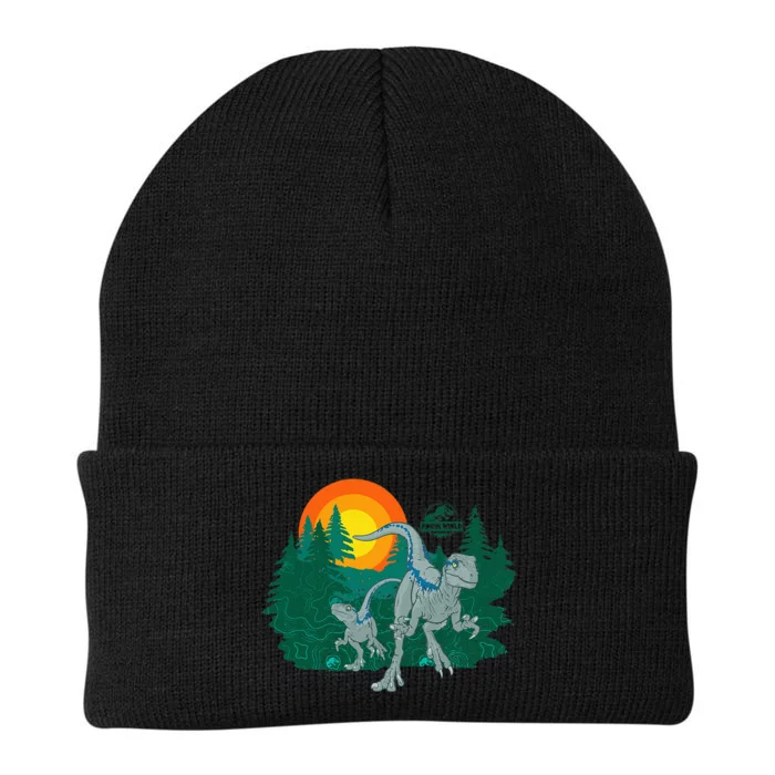 J.Urassic World Blue Raptor Sunset Knit Cap Winter Beanie