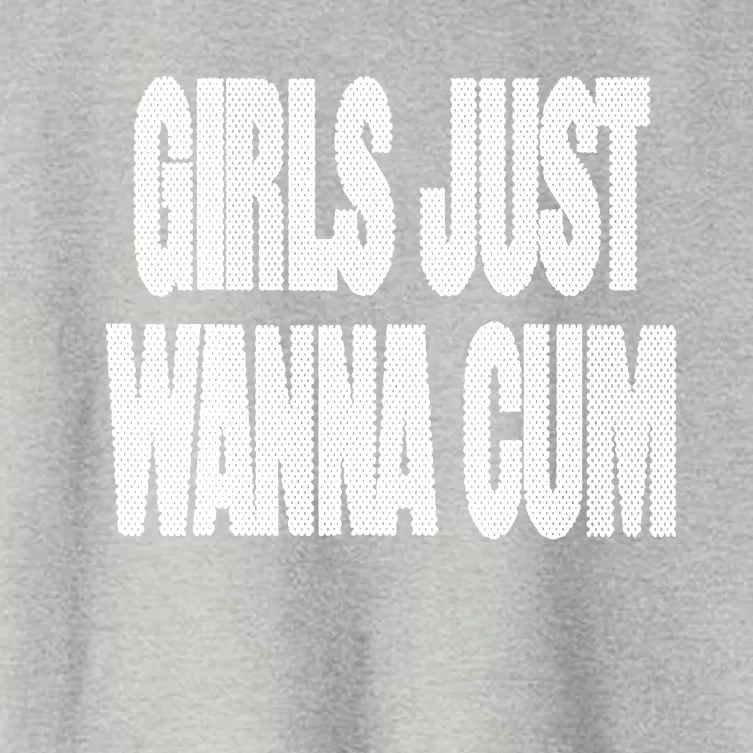 Just Wanna Cum Women's Crop Top Tee