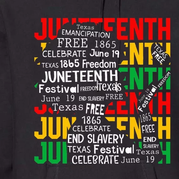 Juneteenth Women Celebrate Black Freedom Day 1865 Premium Hoodie