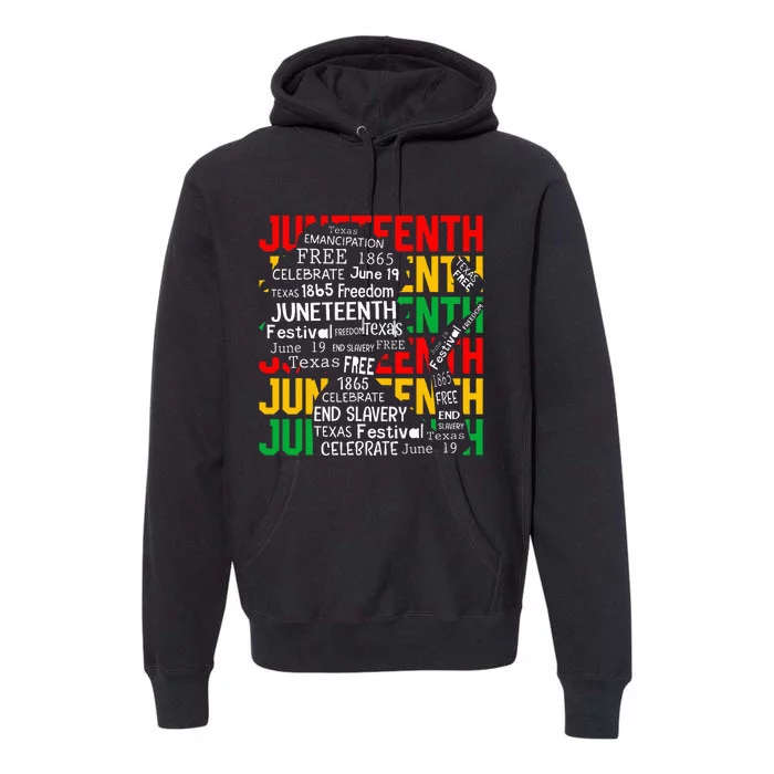 Juneteenth Women Celebrate Black Freedom Day 1865 Premium Hoodie