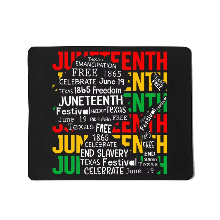 Juneteenth Women Celebrate Black Freedom Day 1865 Mousepad