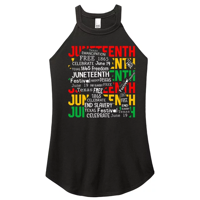 Juneteenth Women Celebrate Black Freedom Day 1865 Women’s Perfect Tri Rocker Tank