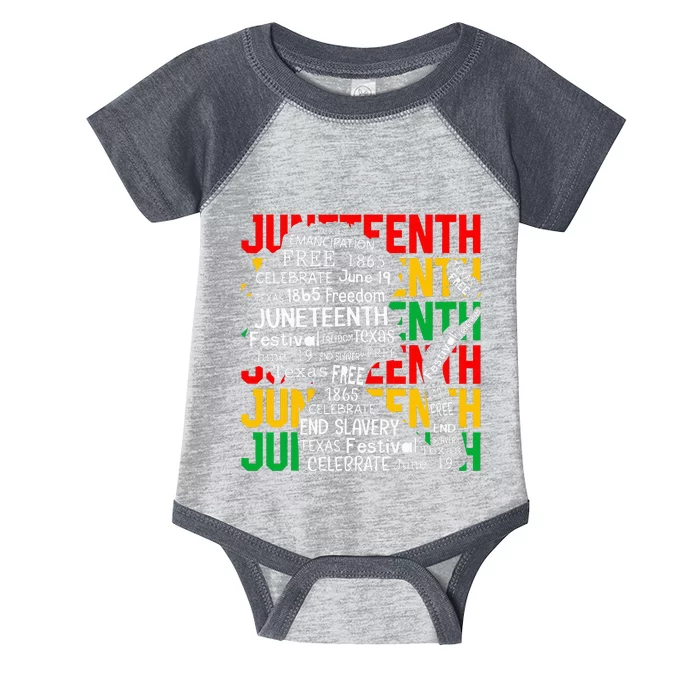 Juneteenth Women Celebrate Black Freedom Day 1865 Infant Baby Jersey Bodysuit