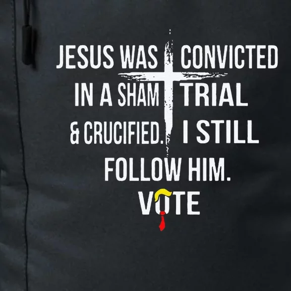 Jesus Was Convicted In A Sham Trial And Crucified Daily Commute Backpack