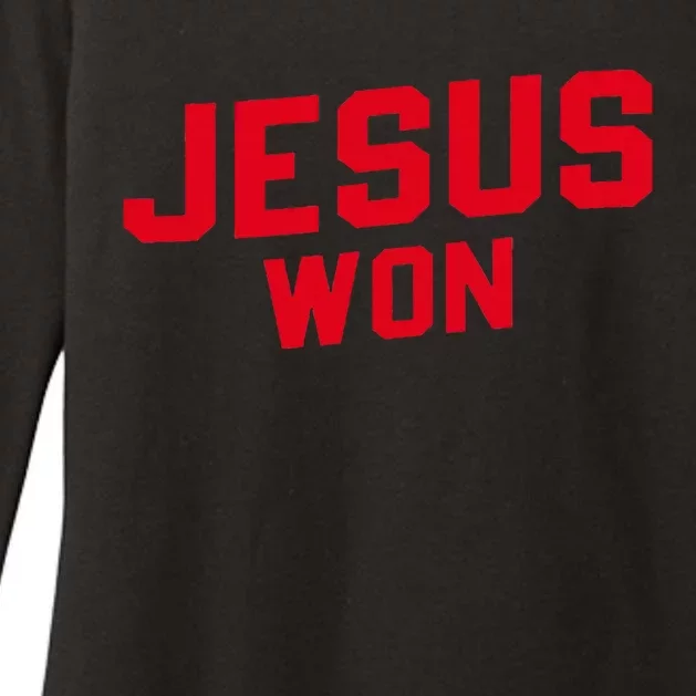 Jesus Won Christ Jesus Christian Womens CVC Long Sleeve Shirt