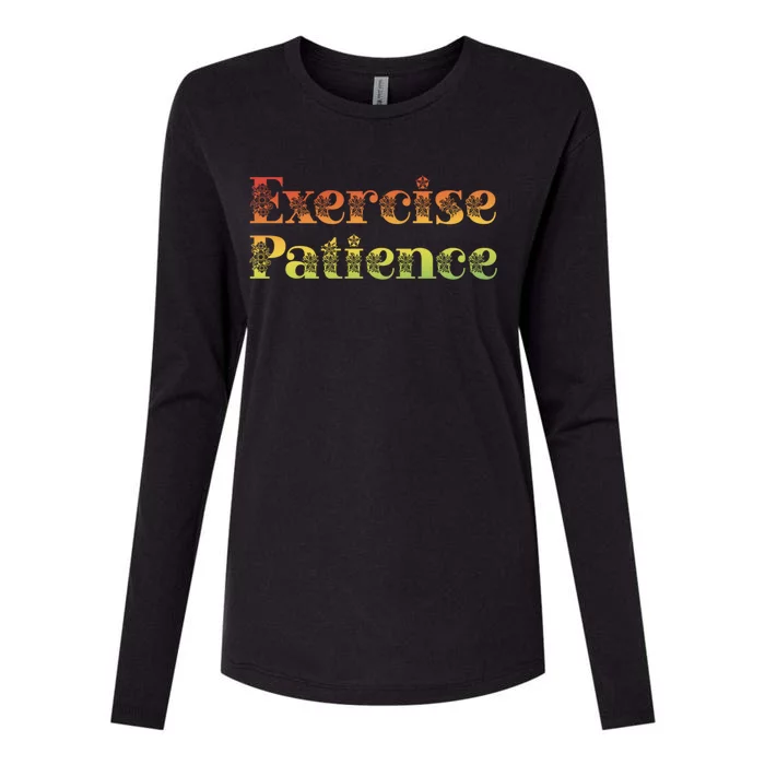 Jehovahs Witness Convention Exercise Patience Womens Cotton Relaxed Long Sleeve T-Shirt