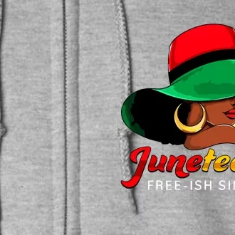 Juneteenth Women Celebrating Black Freedom Day Full Zip Hoodie