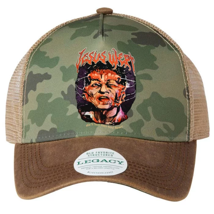 Jesus Wept Creepy Horror Halloween Legacy Tie Dye Trucker Hat