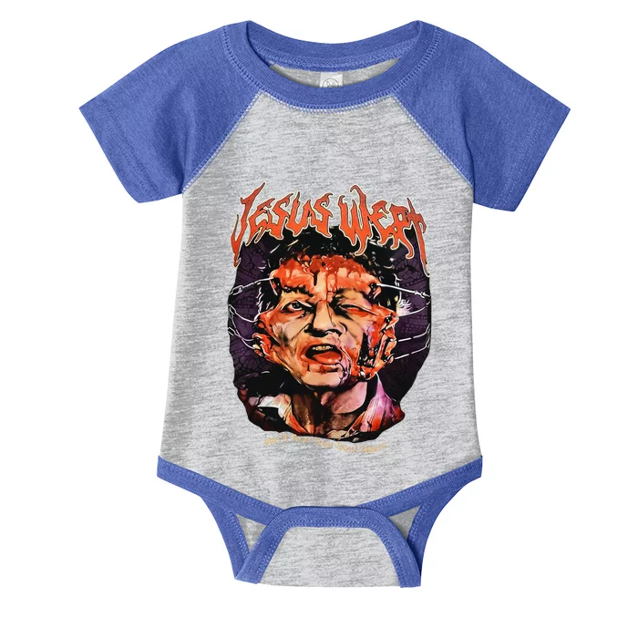 Jesus Wept Creepy Horror Halloween Infant Baby Jersey Bodysuit