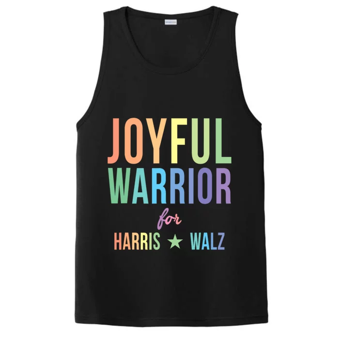 Joyful Warrior For Kamala Harris Tim Walz 2024 Performance Tank