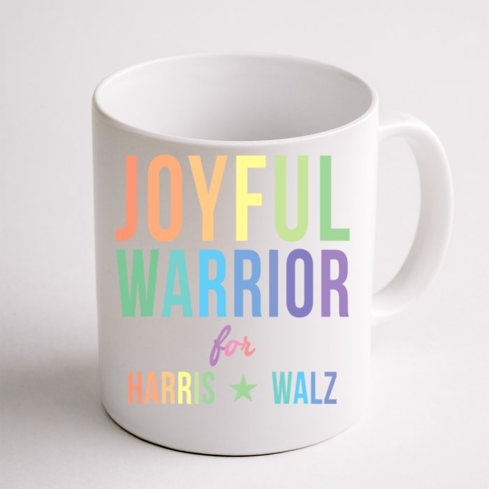 Joyful Warrior For Kamala Harris Tim Walz 2024 Front & Back Coffee Mug