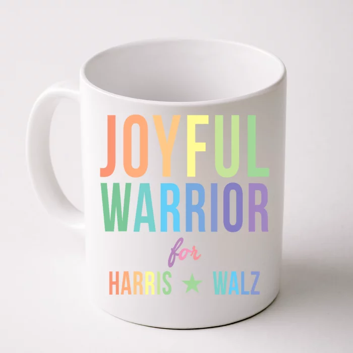 Joyful Warrior For Kamala Harris Tim Walz 2024 Front & Back Coffee Mug