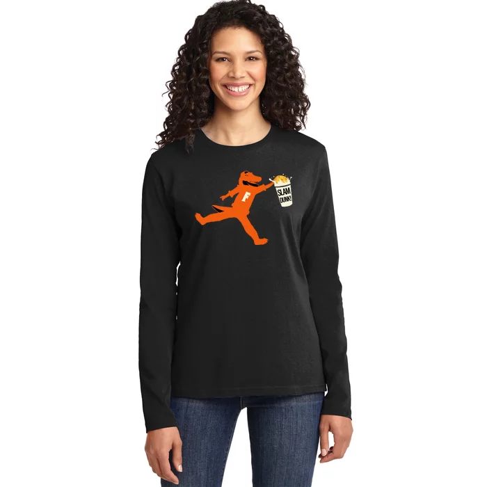 Jakob Wearing Florida Gator Slam Dunk Ladies Long Sleeve Shirt