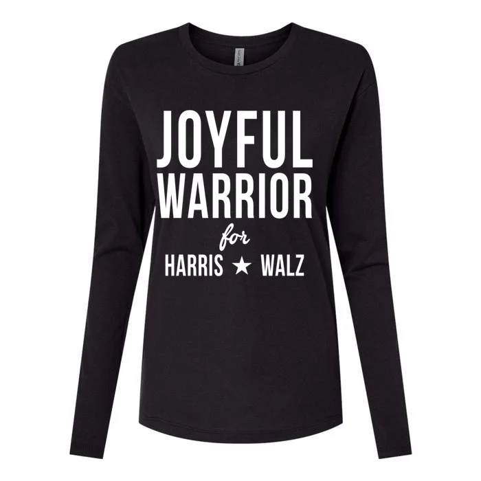 Joyful Warrior For Kamala Harris Tim Walz 2024 Womens Cotton Relaxed Long Sleeve T-Shirt