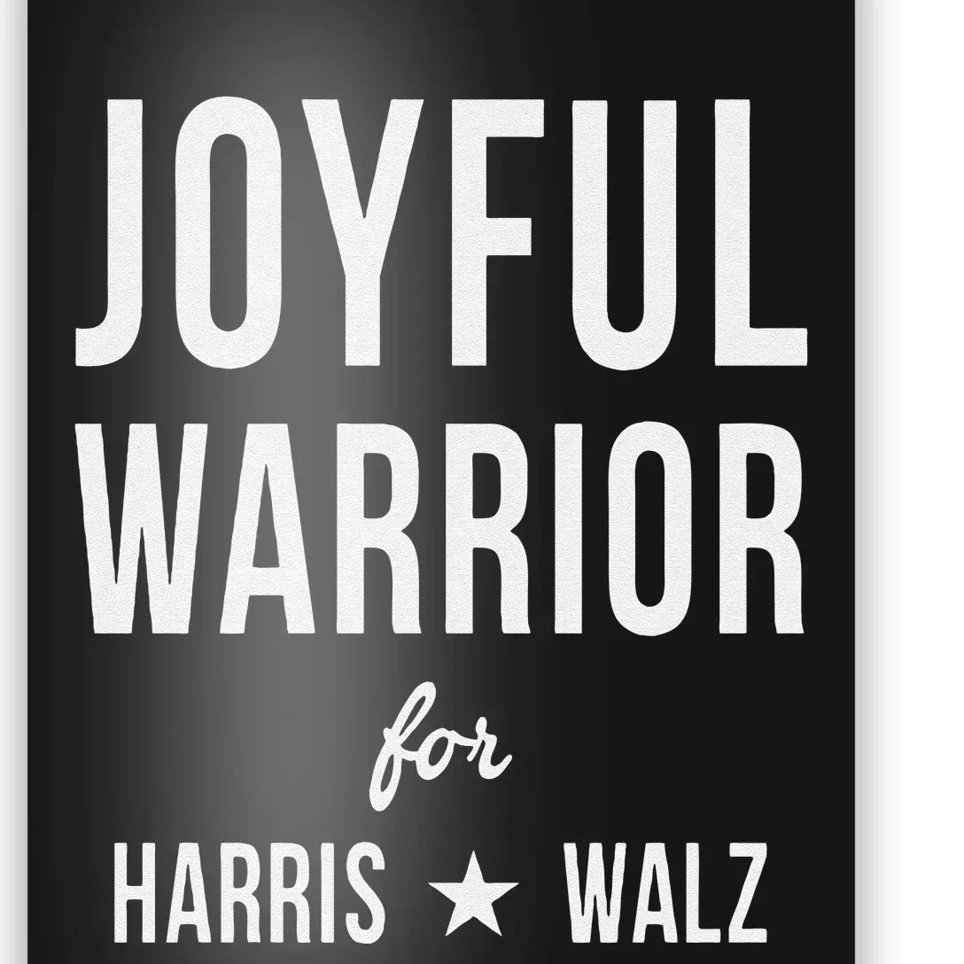 Joyful Warrior For Kamala Harris Tim Walz 2024 Poster