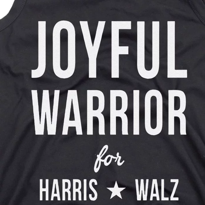 Joyful Warrior For Kamala Harris Tim Walz 2024 Tank Top