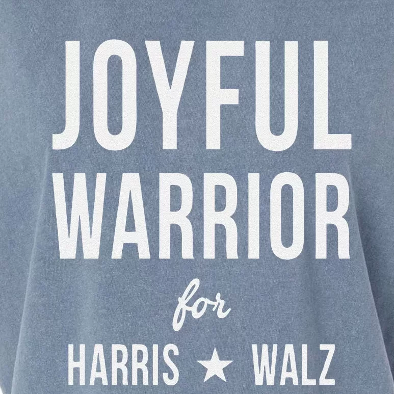 Joyful Warrior For Kamala Harris Tim Walz 2024 Garment-Dyed Women's Muscle Tee