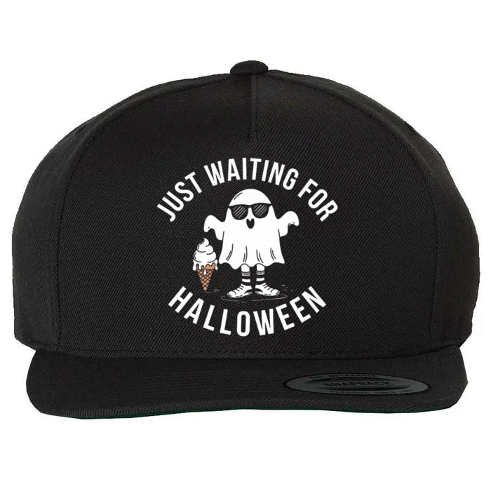 Just Waiting For Halloween Gift Wool Snapback Cap