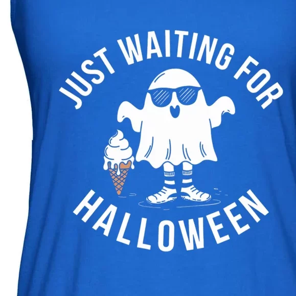 Just Waiting For Halloween Gift Ladies Essential Flowy Tank