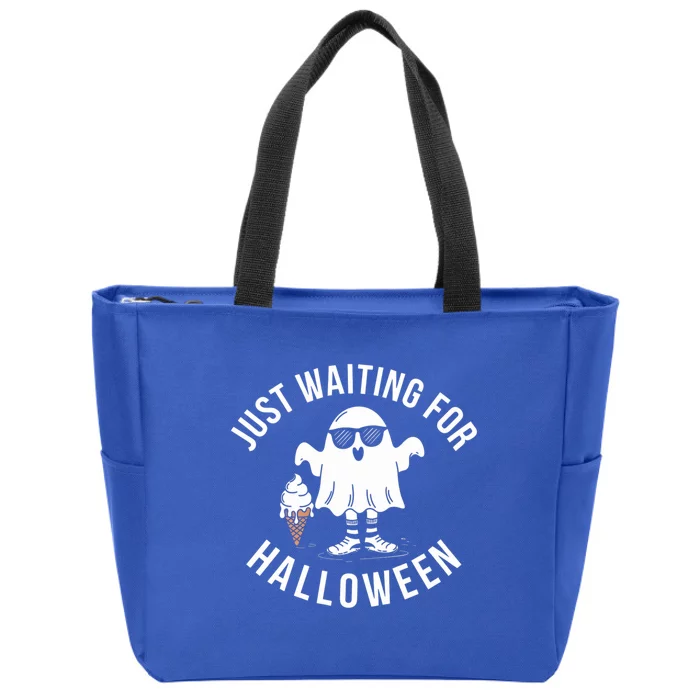 Just Waiting For Halloween Gift Zip Tote Bag