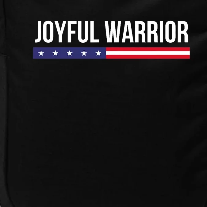 Joyful Warrior Funny Retro Inspired Quote Saying Gifts Impact Tech Backpack