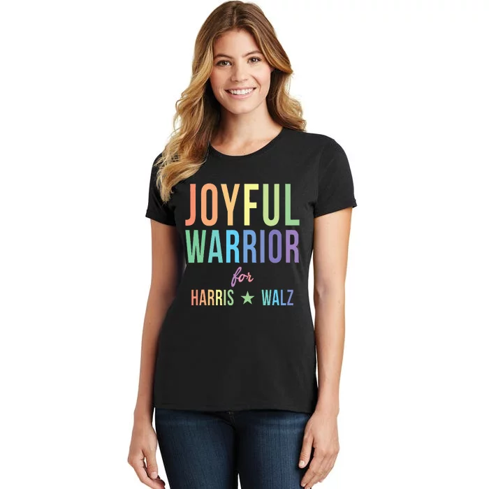 Joyful Warrior For Kamala Harris Tim Walz 2024 Women's T-Shirt