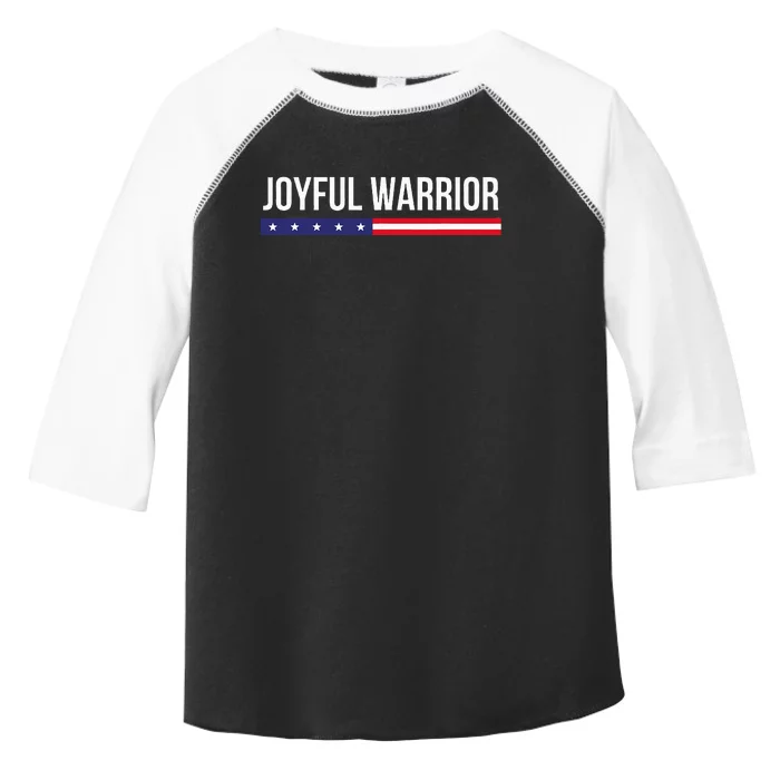 Joyful Warrior Funny Retro Inspired Quote Saying Gifts Toddler Fine Jersey T-Shirt